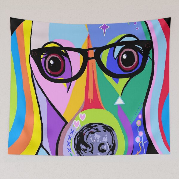 Item preview, Dachshund with Glasses designed and sold by EloiseArt.
