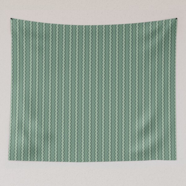 Item preview, Simple wave line pattern - Green designed and sold by CGArtsy.