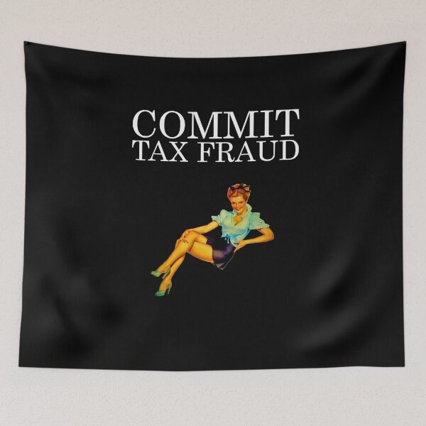Item preview, Commit Tax Fraud Meme | Vintage Pinup Girl designed and sold by SomeDesignThing.