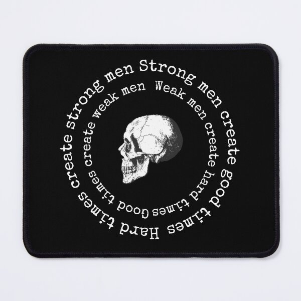 Item preview, Strong men create good times (circle design) designed and sold by ManCardDesigns.