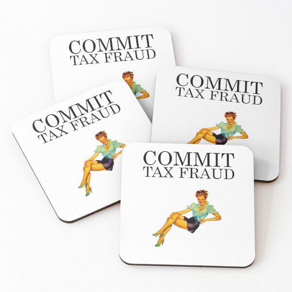 Item preview, Commit Tax Fraud Meme | Vintage Pinup Girl designed and sold by SomeDesignThing.