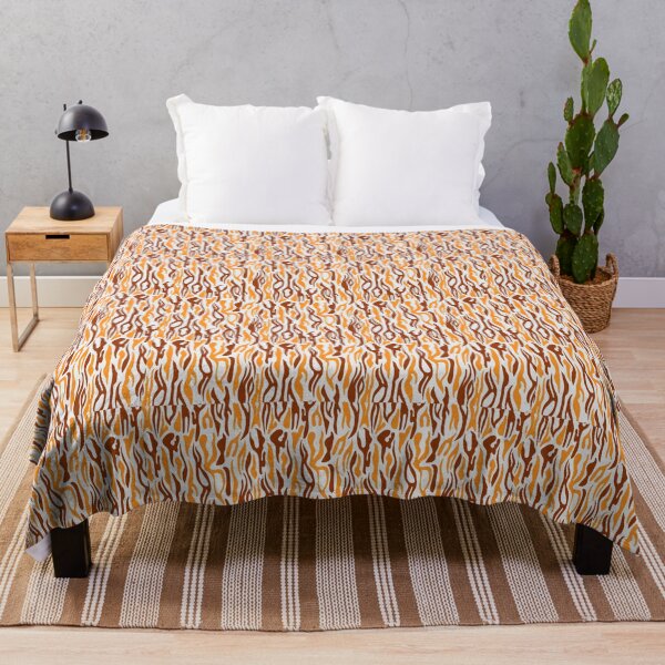 Item preview,  Orange and Maroon Striped Animal Pattern Design designed and sold by greenoriginals.