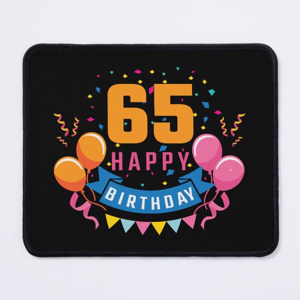 Item preview, 65th Birthday Balloon Banner Confetti Fun Gift Idea designed and sold by haselshirt.