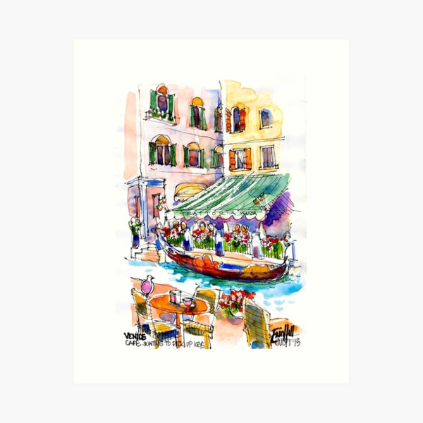 Item preview, Venice Cafe designed and sold by ErinHillStudio.