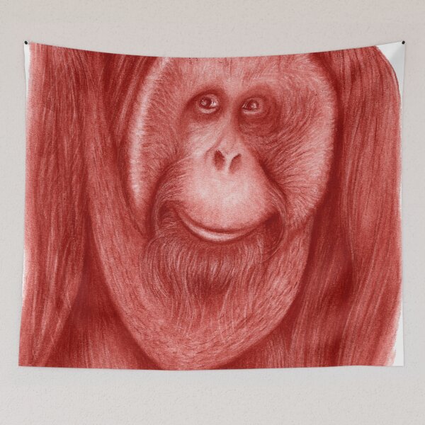 Item preview, Portrait of a Male Orangutan designed and sold by SylvieG18.