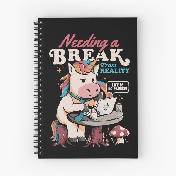 Item preview, Needing a Break From Reality - Funny Unicorn Sarcasm Rainbow Gift designed and sold by EduEly.