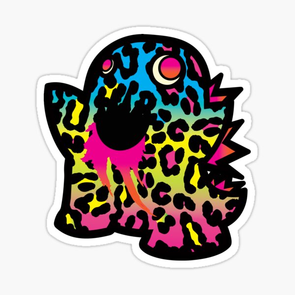 Leopard Monster Fade Sticker