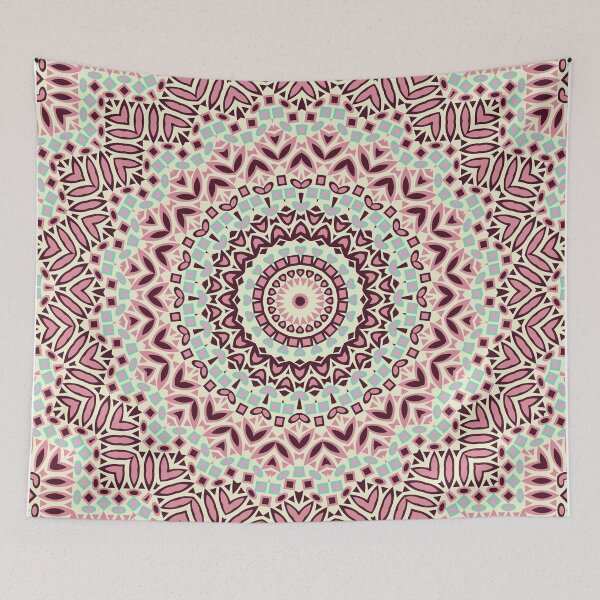 Aperçu de l'œuvre Mandala Retro .gris, beige. créée et vendue par fuzzyfox.