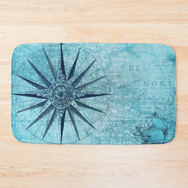 Item preview, Vintage Nautical Navigation Compass Map designed and sold by Blok45.