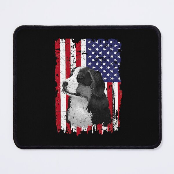 Item preview, Dogs 365 Distress American Flag Bernese Mountain Dog USA designed and sold by HardiKel.