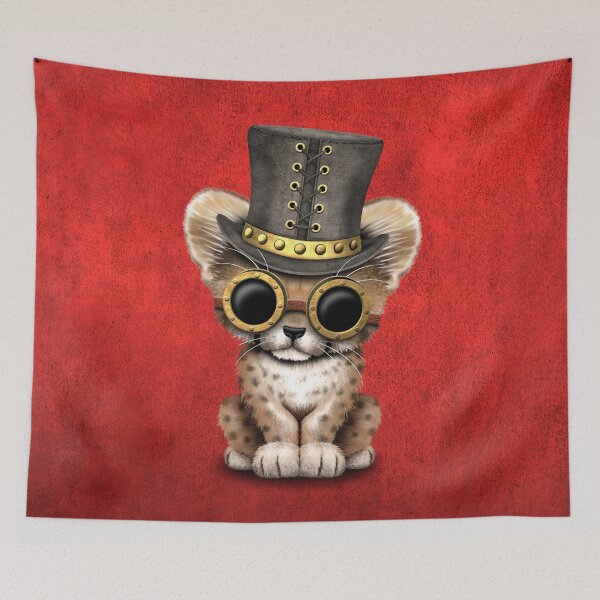 Item preview, Steampunk Baby Cheetah Cub designed and sold by JeffBartels.