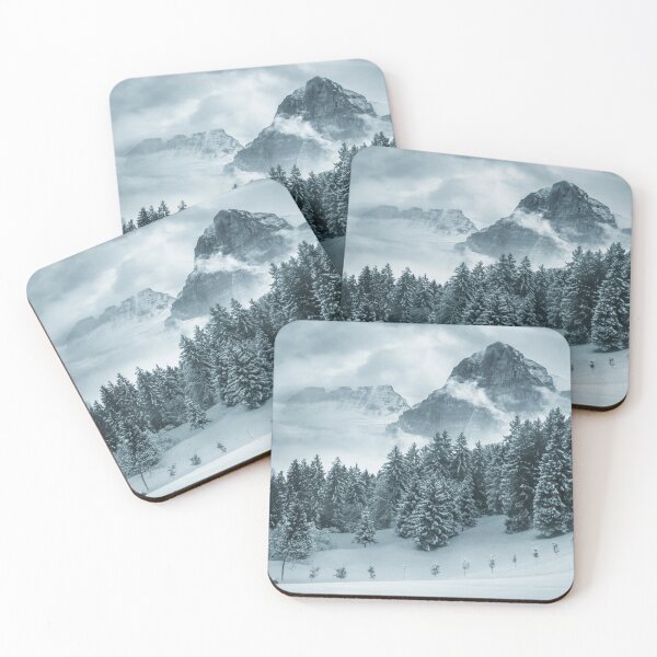 Item preview, Snowy Forest and Mountain designed and sold by NoCoffeeNoLife.