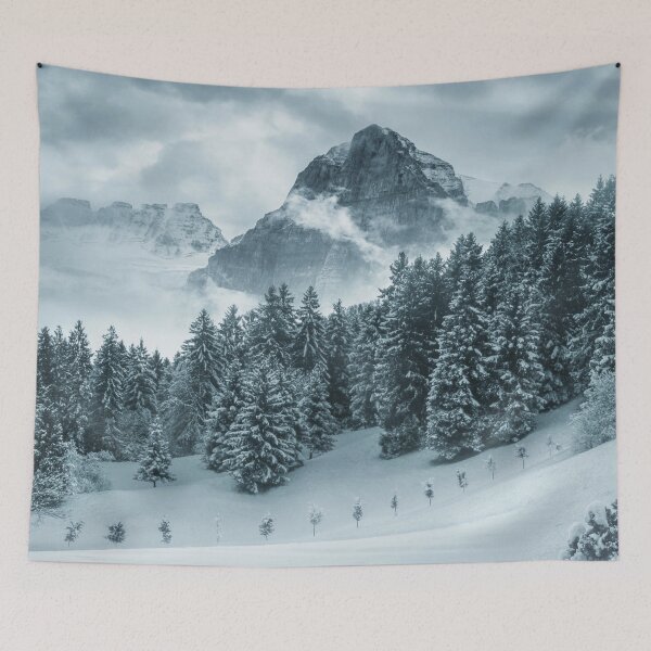 Item preview, Snowy Forest and Mountain designed and sold by NoCoffeeNoLife.