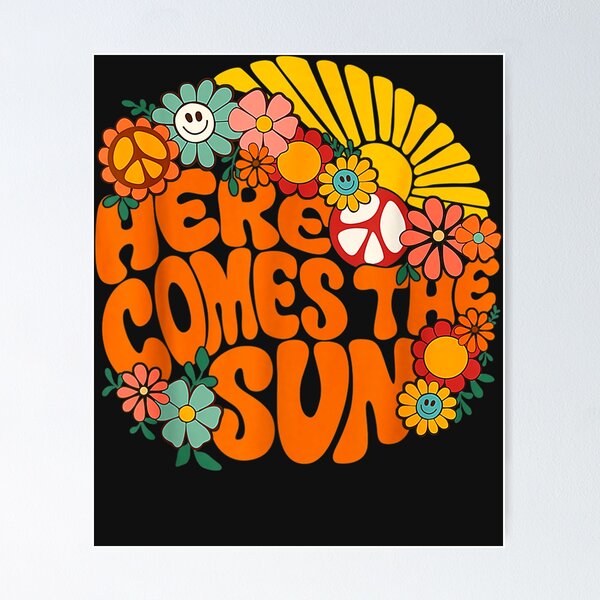 Regenbogen Frieden Auto Sonnenschirm, Hippie Retro 60s