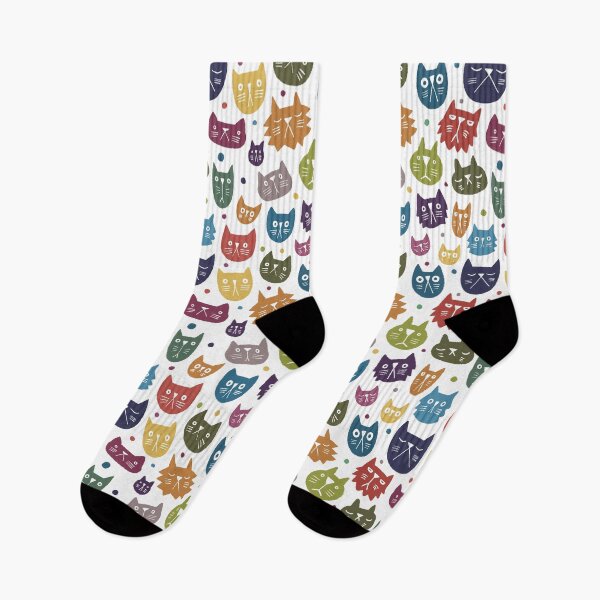 Item preview, Colorful Cat Heads designed and sold by J C Phillipps Design.