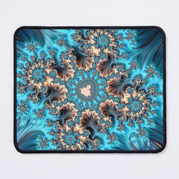 Item preview, Elegant Copper and Teal Fractal Nine designed and sold by Elisabeth Lucas.