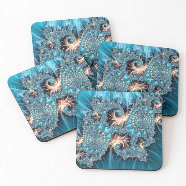 Item preview, Elegant Copper and Teal Fractal Seven designed and sold by Elisabeth Lucas.
