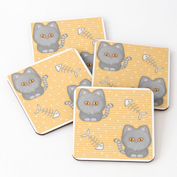 Item preview, Fluffy cat seamless pattern designed and sold by Milamara.