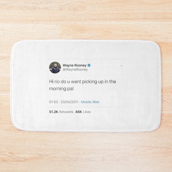 Item preview, Wayne Rooney’s First Tweet designed and sold by thebcarts.