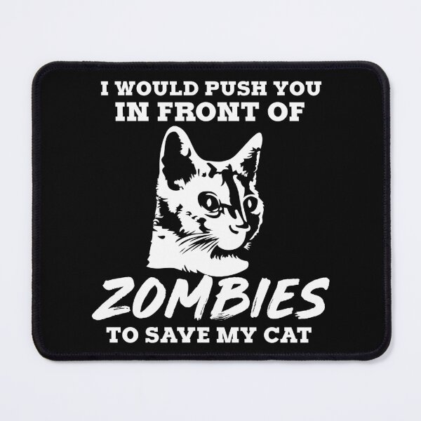 Item preview, Save My Cat Zombies Apocalypse Gamer Gift Idea designed and sold by haselshirt.