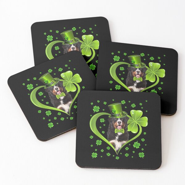 Item preview, Funny Puppy Shamrock Bernese Mountain Dog St Patricks Day designed and sold by HardiKel.