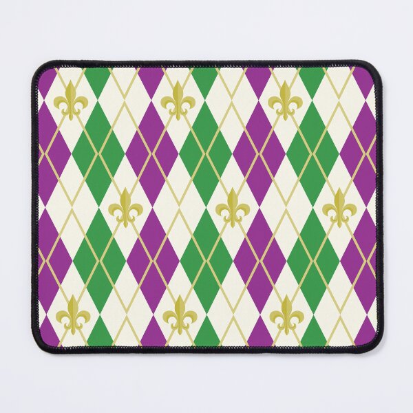 Item preview, Mardi Gras Argyle designed and sold by Valerie Bennett.