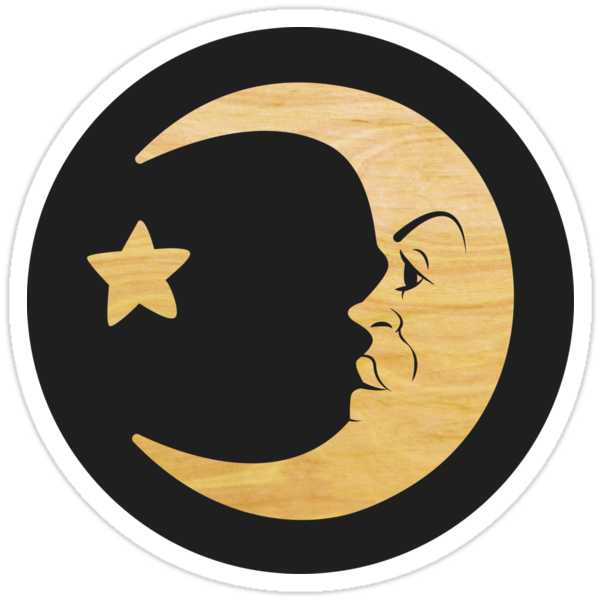 Ouija Board Moon Wood Stickers By Leonadi Redbubble