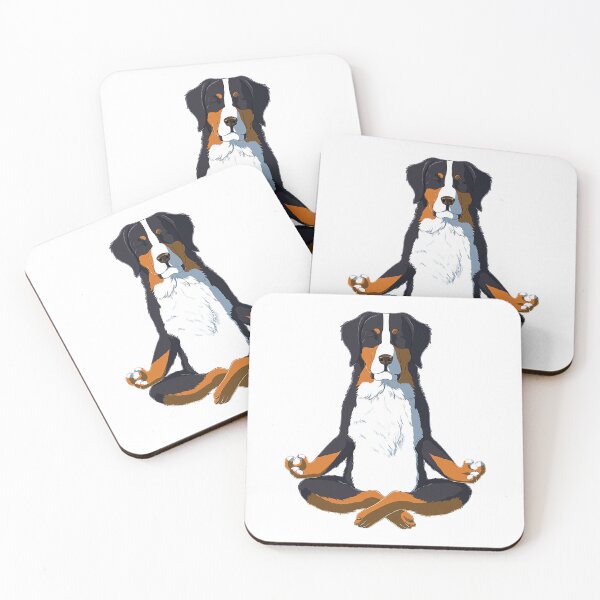 Item preview, Funny Yoga Bernese Mountain Dog designed and sold by HardiKel.