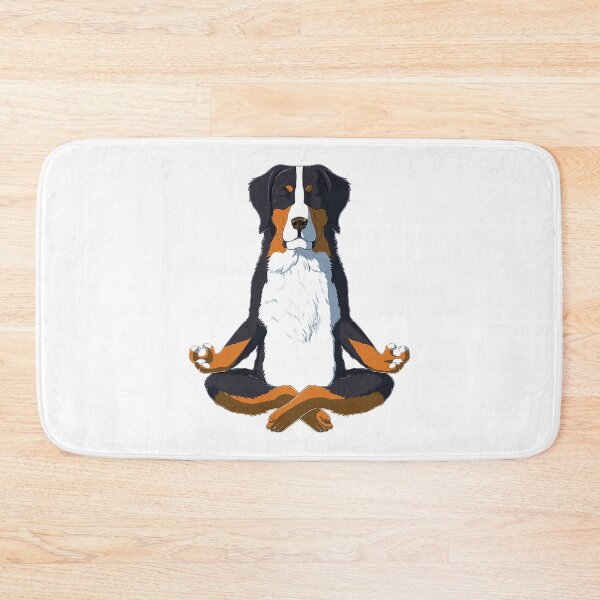 Item preview, Funny Yoga Bernese Mountain Dog designed and sold by HardiKel.