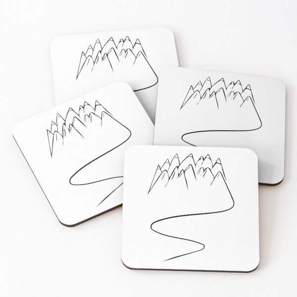 Item preview, Mountain Line Art - Minimalist designed and sold by Lineart-Arts.