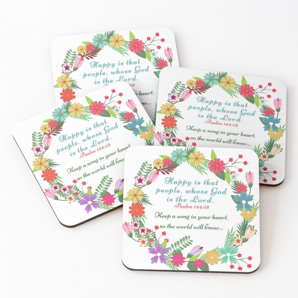 Item preview, Psalm 144:15 -  Happy is that people, whose God is the Lord.  designed and sold by FlutterByH.