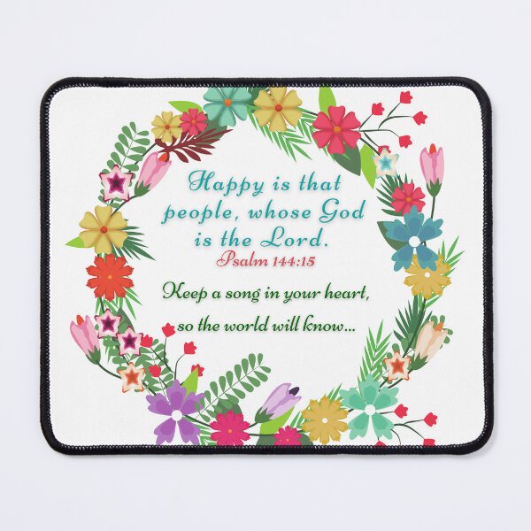 Item preview, Psalm 144:15 -  Happy is that people, whose God is the Lord.  designed and sold by FlutterByH.