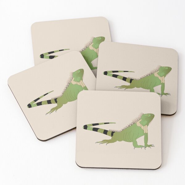 Item preview, Reptile design, green iguana, wildlife gifts designed and sold by Sandra O'Toole.