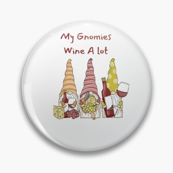 Item preview, Gnomes and Wine designed and sold by Poetic Patterns Studio.