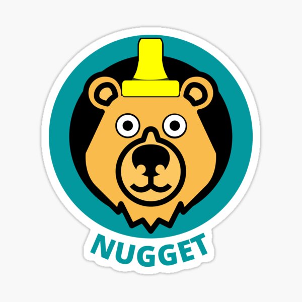 Vista previa del artículo con la obra «Nugget el oso de miel», diseñado y vendido por AMERICANCHEEZ.