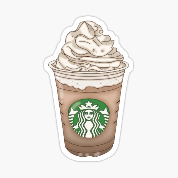 "starbucks frappuccino " Sticker by VickysCreations Redbubble