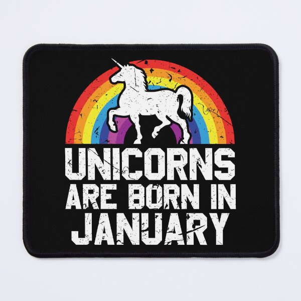 Item preview, Unicorns Are Born In January Shirt Birthday Month Gift Tee designed and sold by haselshirt.
