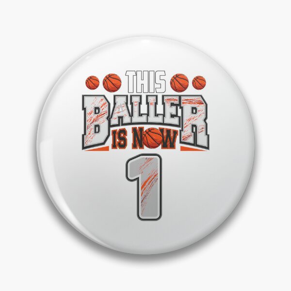 Item preview, Baller Is Now 1 Kids Basketball Player 1 Years Old Basketball 1st Birthday designed and sold by PameGraha.