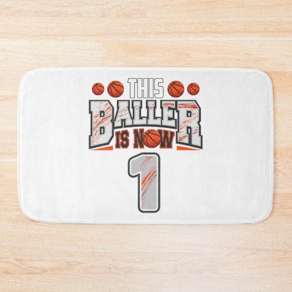 Item preview, Baller Is Now 1 Kids Basketball Player 1 Years Old Basketball 1st Birthday designed and sold by PameGraha.