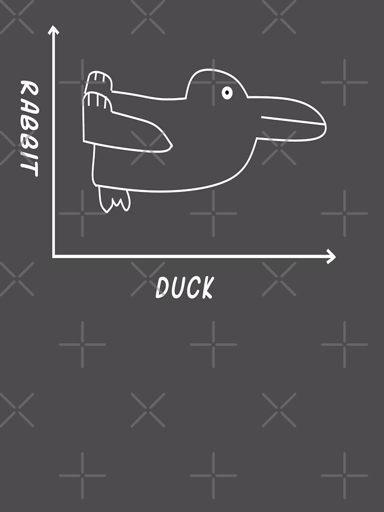 Thumbnail 6 of 6, Premium Oversized Sweatshirt, Duck/Rabbit Graph designed and sold by bethcentral.