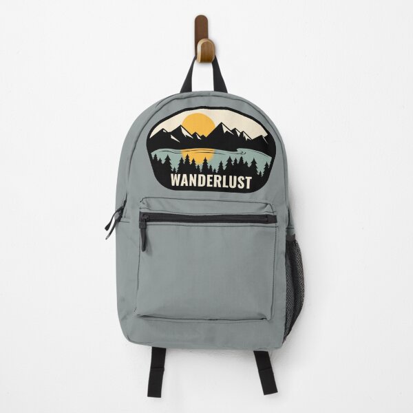 Item preview, Wanderlust, Sun, Mountains, Lake, Trees designed and sold by FlatSixGraphics.