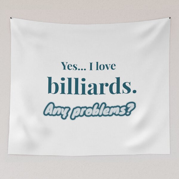 Item preview, I love Billiards designed and sold by cooldesignsalot.