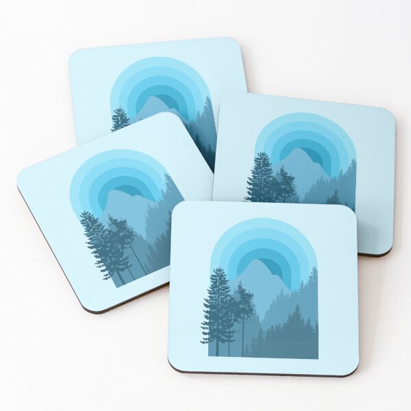 Item preview, Retro styled misty mountain designed and sold by Saumik-Z.