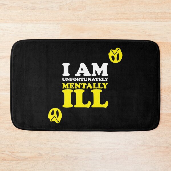 Item preview, I am Unfortunately Mentally Ill | Drippy Smiley Face designed and sold by SomeDesignThing.