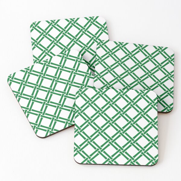 Item preview, Classic Tropical Bamboo Trellis Pattern Green designed and sold by tonymagnerart.
