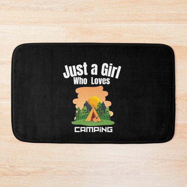 Item preview, Just a Girl Who loves Camping  designed and sold by WaguinhoTex.