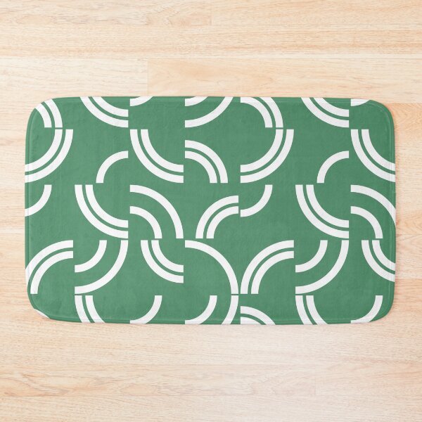 Item preview, White curves on green background designed and sold by BattaAnastasia.