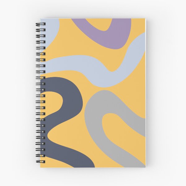 Item preview, Colorful abstract waves - yellow, blue, grey, navy blue, purple designed and sold by BattaAnastasia.