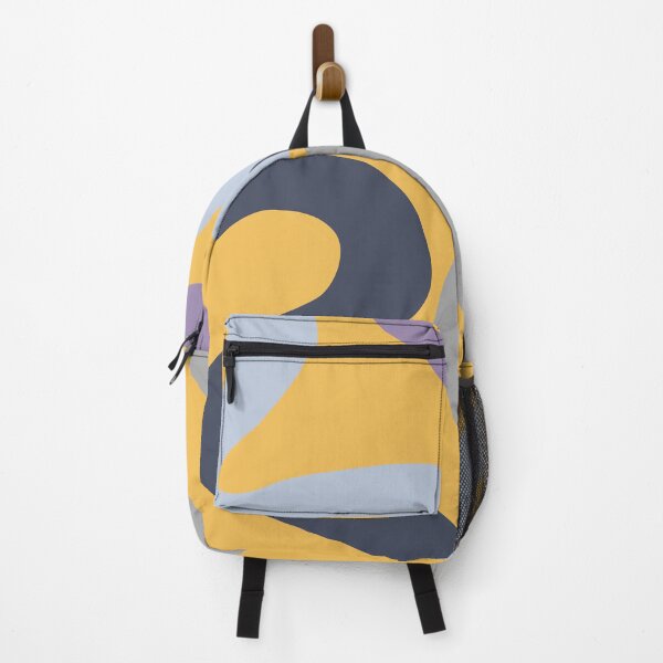 Item preview, Colorful abstract waves - yellow, blue, grey, navy blue, purple designed and sold by BattaAnastasia.