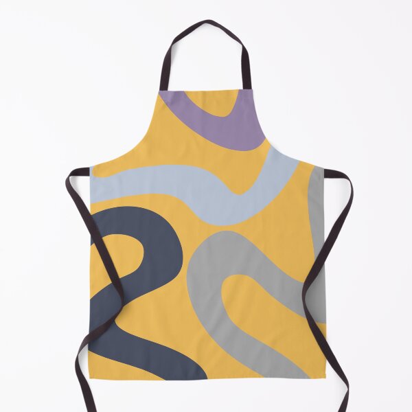 Item preview, Colorful abstract waves - yellow, blue, grey, navy blue, purple designed and sold by BattaAnastasia.